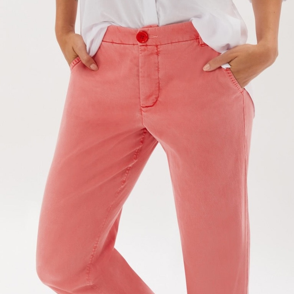 Ecru Mitchell Roll Cuff Chino 4